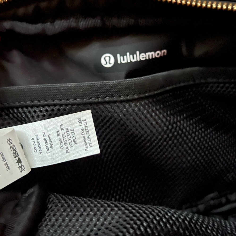 Fuzzy Black Everything Crossbody Lululemon Bag